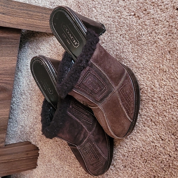 Coach Shoes - Fur Coach clogs Coach clogs Coach clogs Coach clogs Coach clogs Coach clogs
